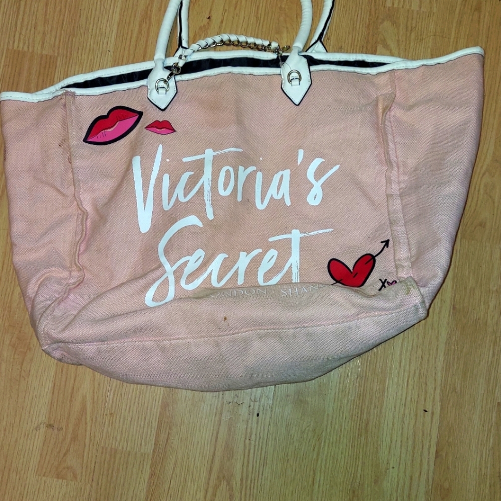 Vintage victoria secret pink tote bag